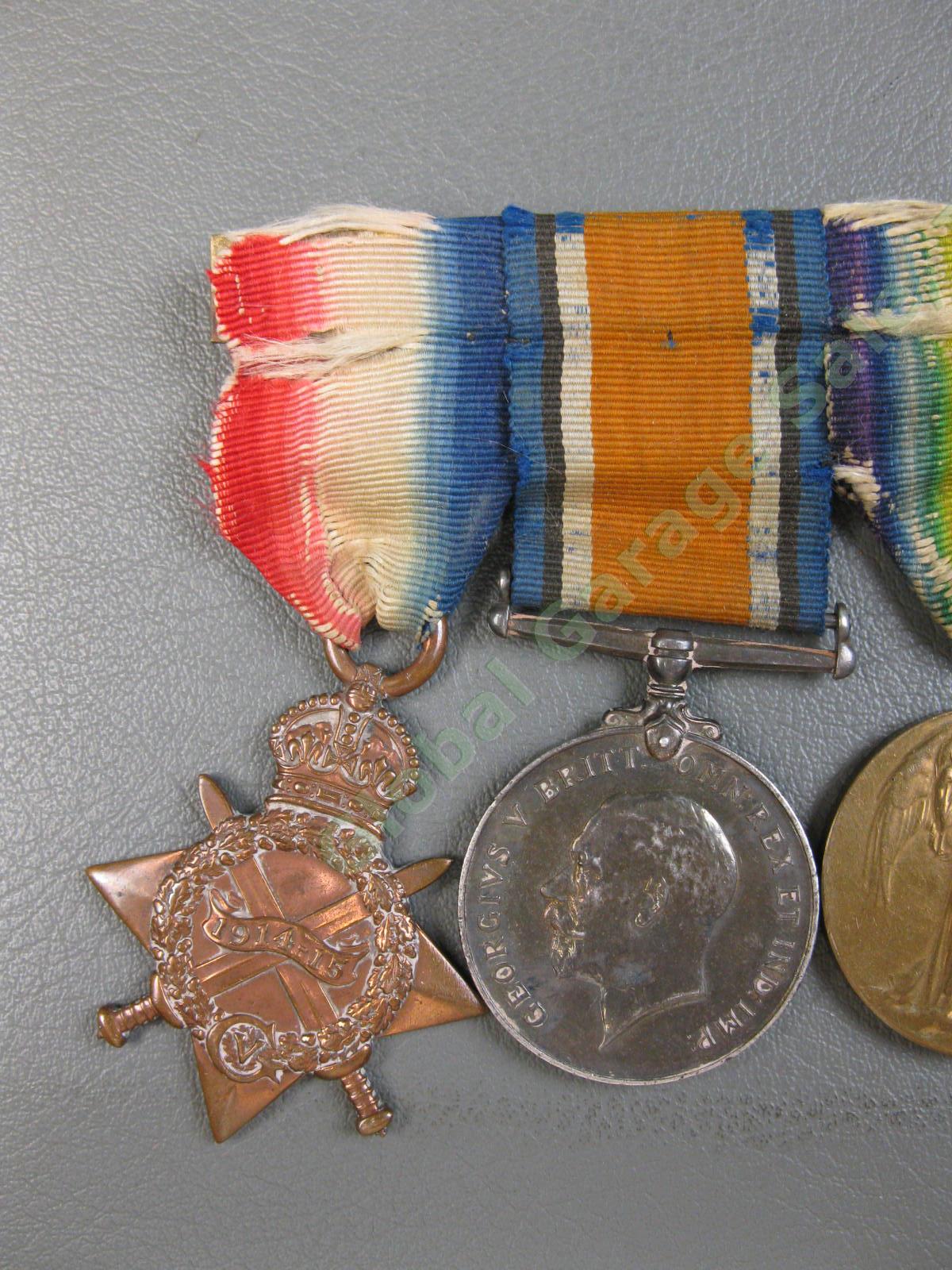 5 Original British WWI Medal Set Iraq KOYLI India IASC Victory Cpl W N Bates NR 3