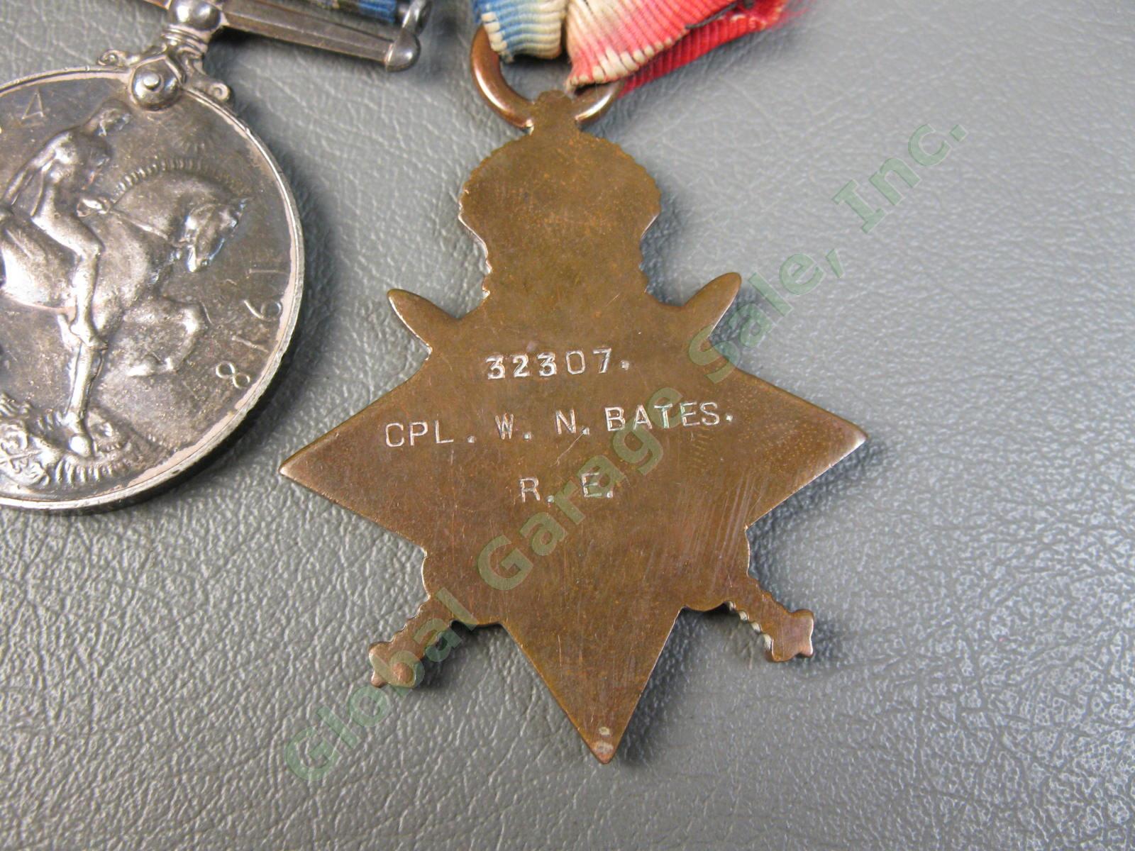 5 Original British WWI Medal Set Iraq KOYLI India IASC Victory Cpl W N Bates NR 5