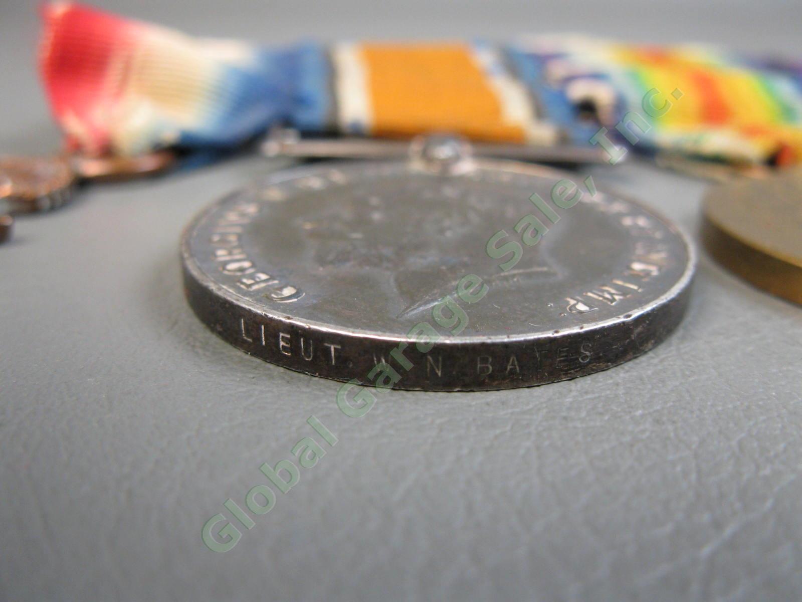 5 Original British WWI Medal Set Iraq KOYLI India IASC Victory Cpl W N Bates NR 6