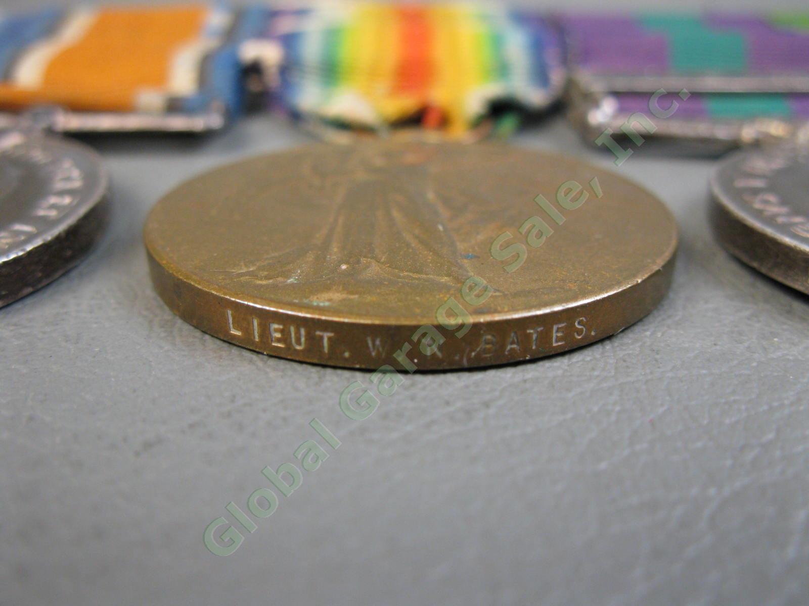 5 Original British WWI Medal Set Iraq KOYLI India IASC Victory Cpl W N Bates NR 7