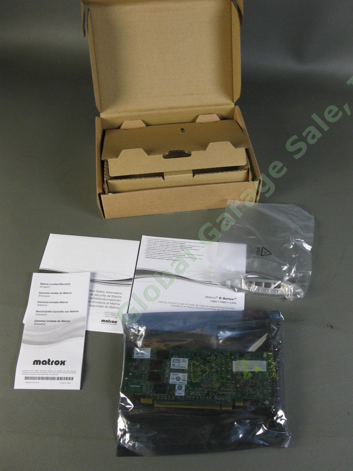 Matrox C420-E4GBLAF Low Profile PCIe x16 Quad Video Card Mini DisplayPort 4GB 2