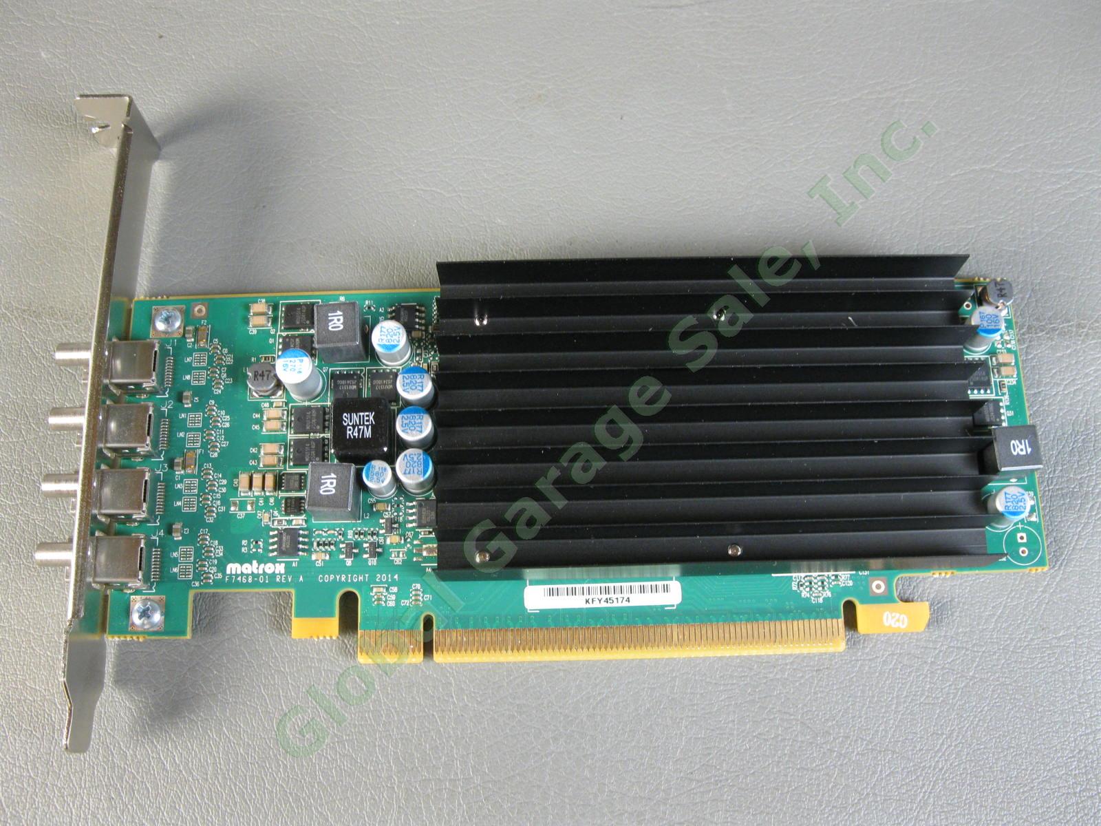 Matrox C420-E4GBLAF Low Profile PCIe x16 Quad Video Card Mini DisplayPort 4GB 4
