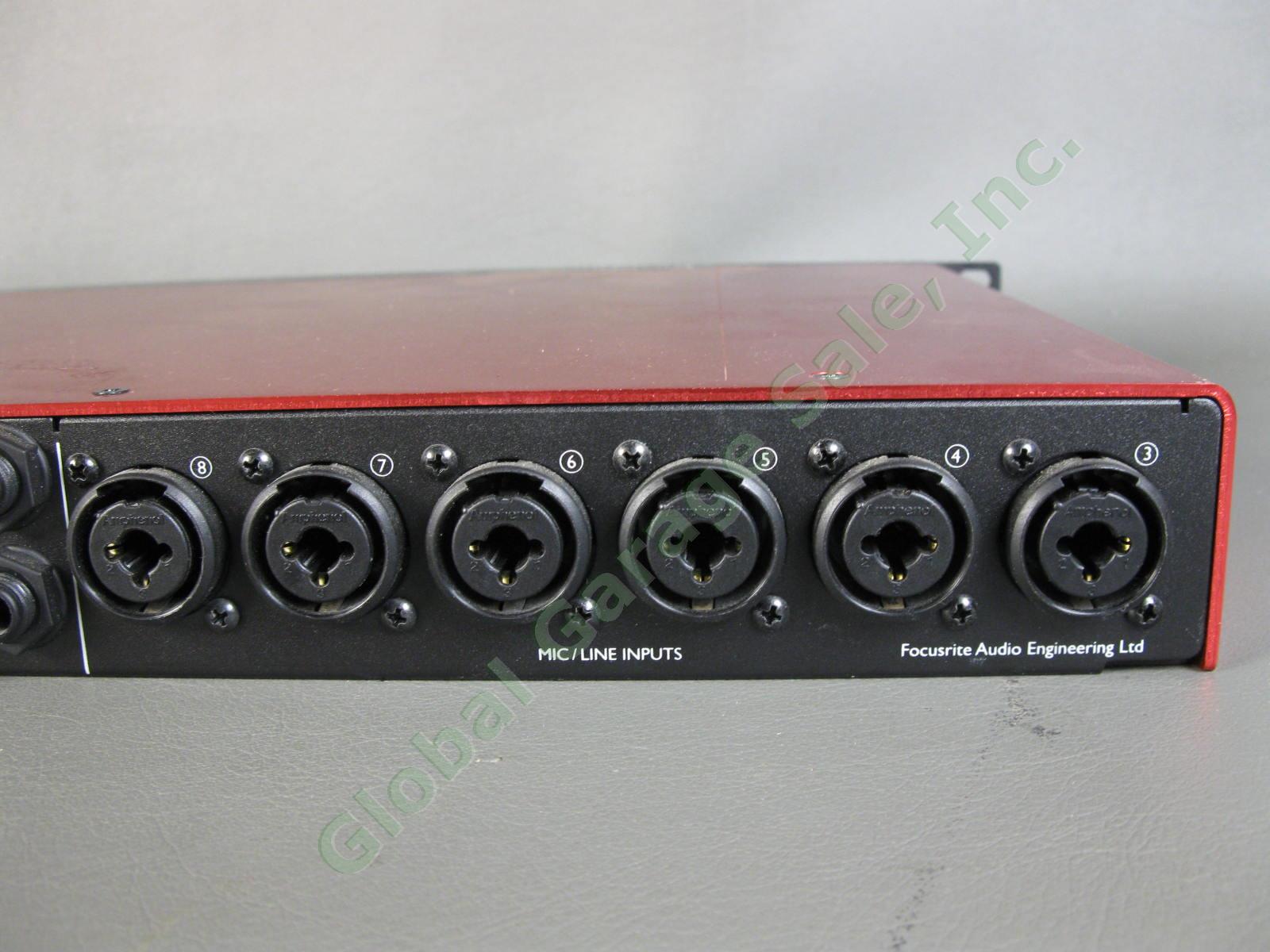 Used 1st Gen Focusrite Scarlett 18i20 USB 2.0 Audio Interface Rack Mount WORKING 7