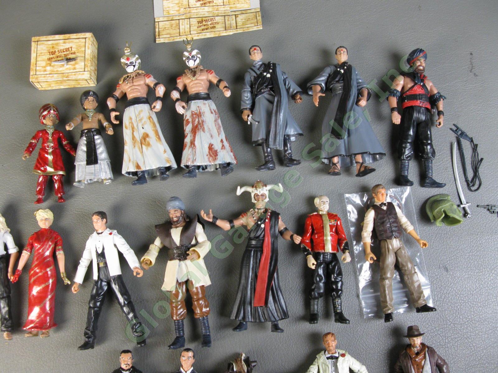 HUGE Indiana Jones & The Temple Of Doom Custom Action Figure LOT 1/18 3.75 SET 1