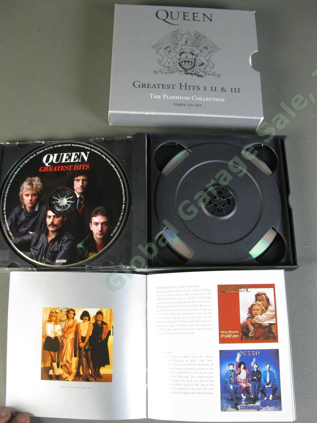 Queen Greatest Hits I II & III The Platinum Collection 3 CD Set Classic Rock NR 3