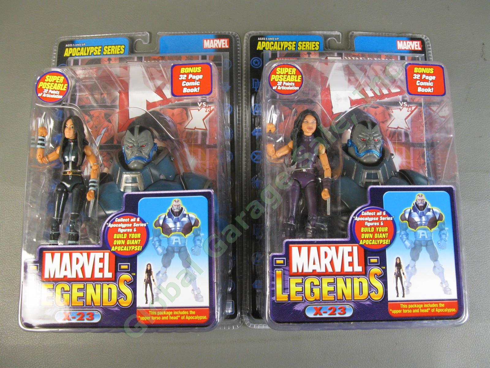 11 Sealed Figure COMPLETE SET +Variants ToyBiz Marvel Legends Apocalypse BAF NIB 5