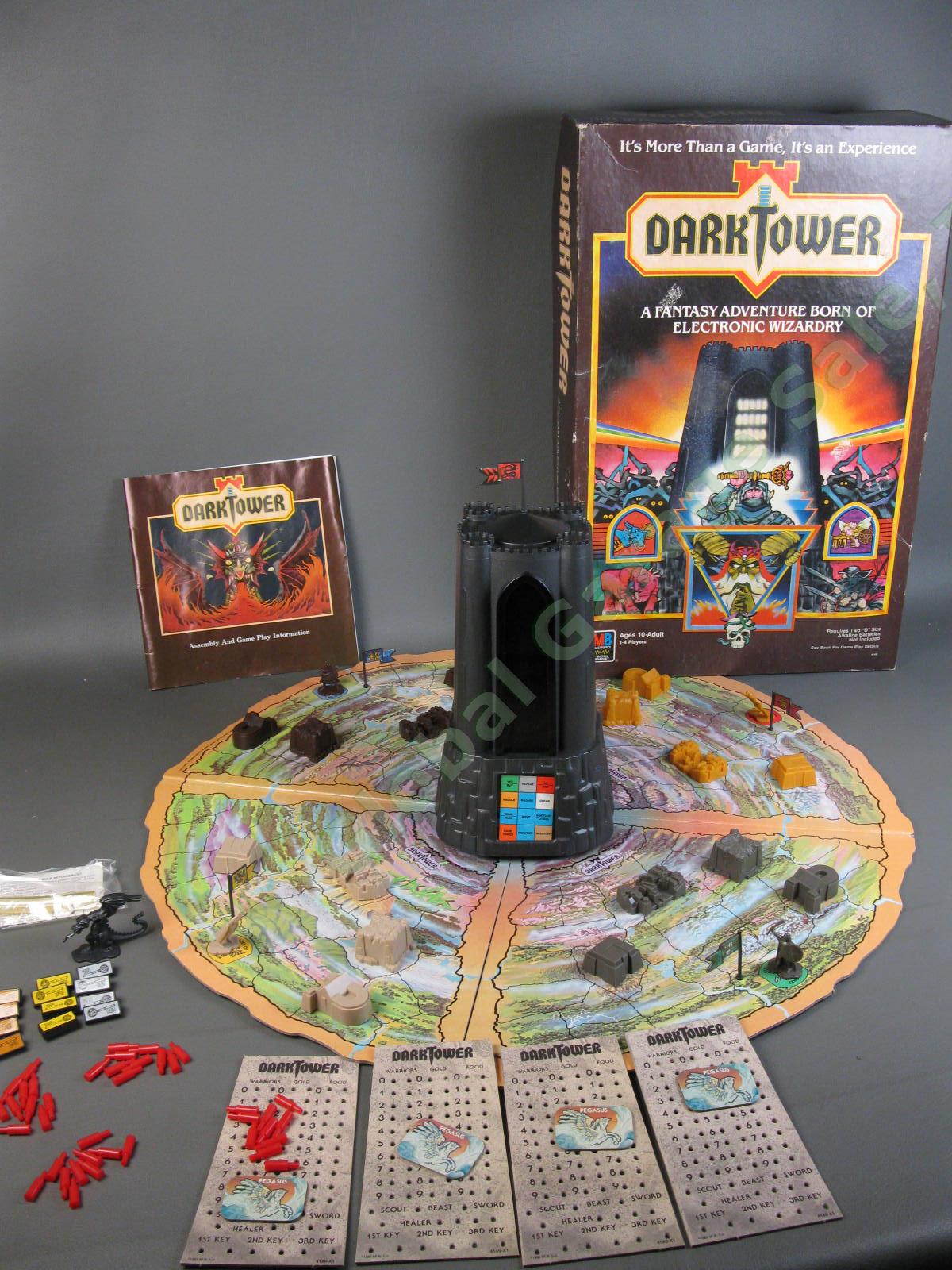 RARE 1981 Dark Tower 100% COMPLETE WORKING Milton Bradley Board Game EXCELLENT