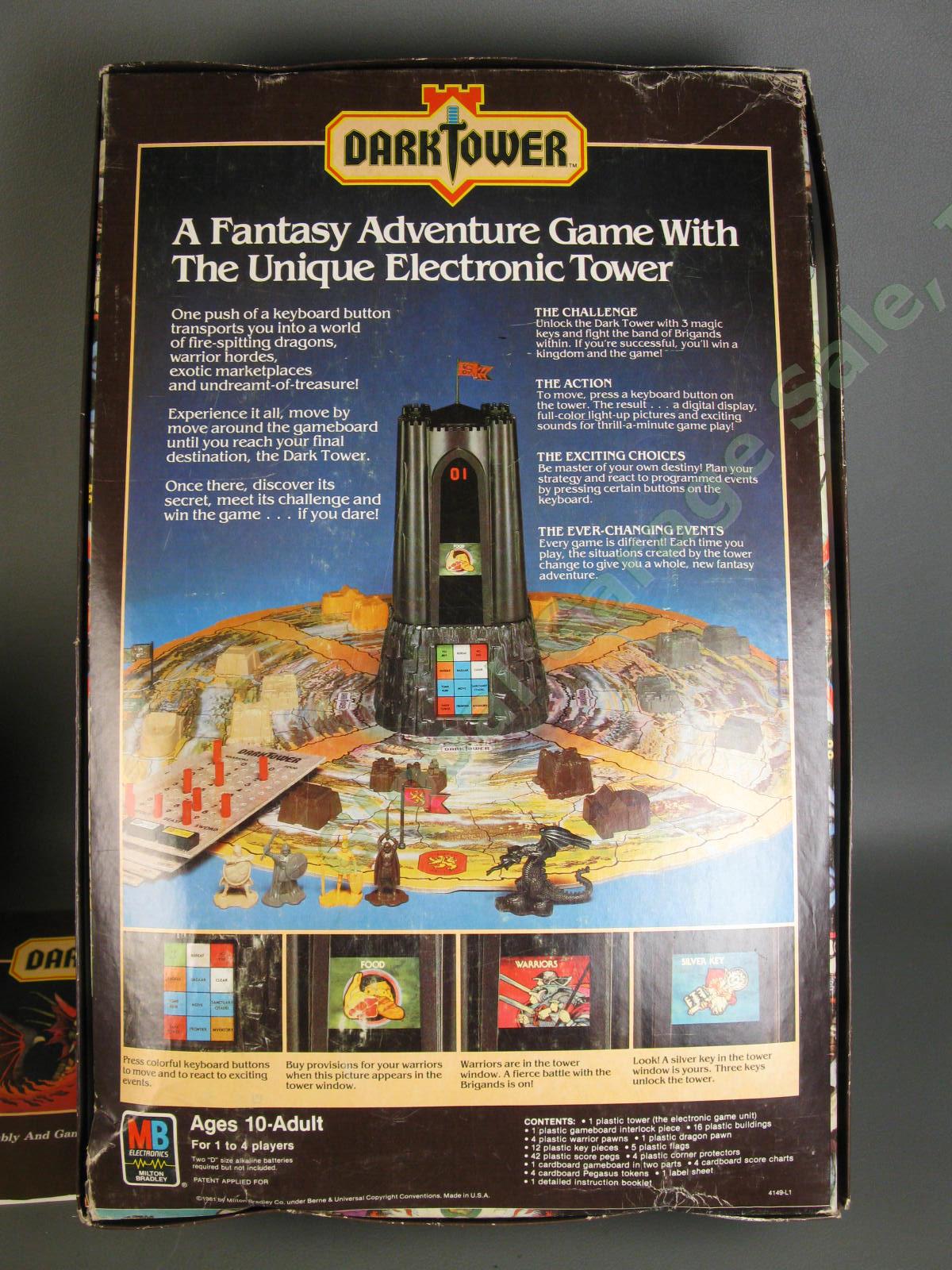 RARE 1981 Dark Tower 100% COMPLETE WORKING Milton Bradley Board Game EXCELLENT 7