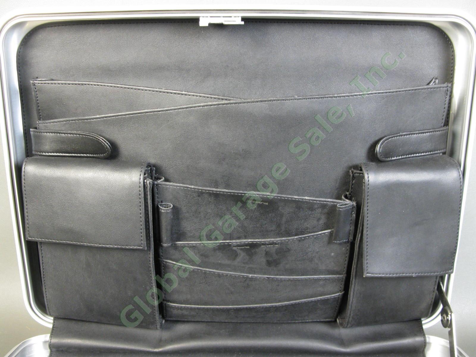 Halliburton ZERO Aluminum Briefcase 18"x13"x3" Combo Lock Excellent Condition NR 8