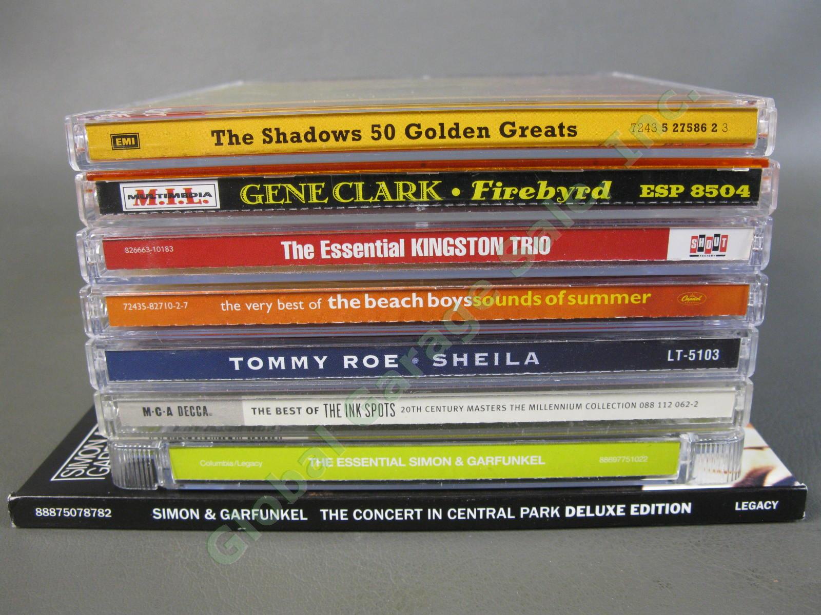 9 Oldies 50-60s CD LOT +1 DVD Simon & Garfunkel Beach Boys Kingston Trio MORE NR