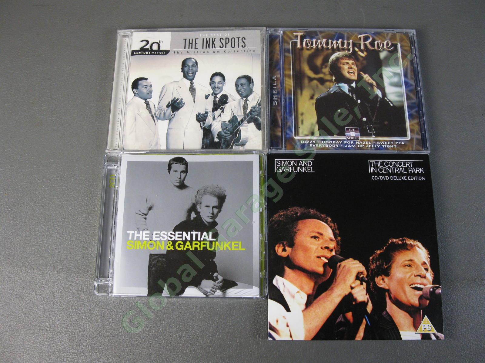 9 Oldies 50-60s CD LOT +1 DVD Simon & Garfunkel Beach Boys Kingston Trio MORE NR 3