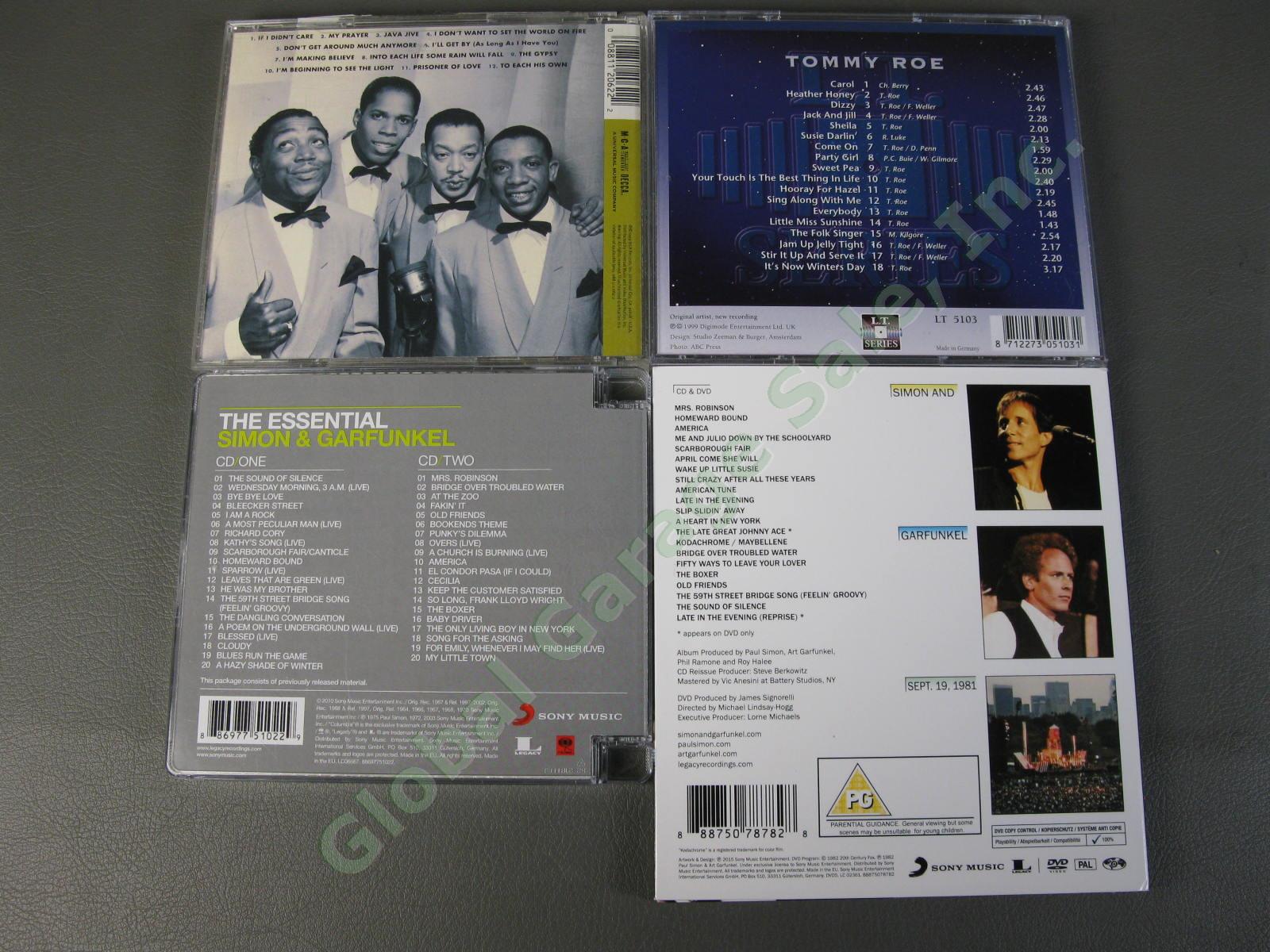 9 Oldies 50-60s CD LOT +1 DVD Simon & Garfunkel Beach Boys Kingston Trio MORE NR 4