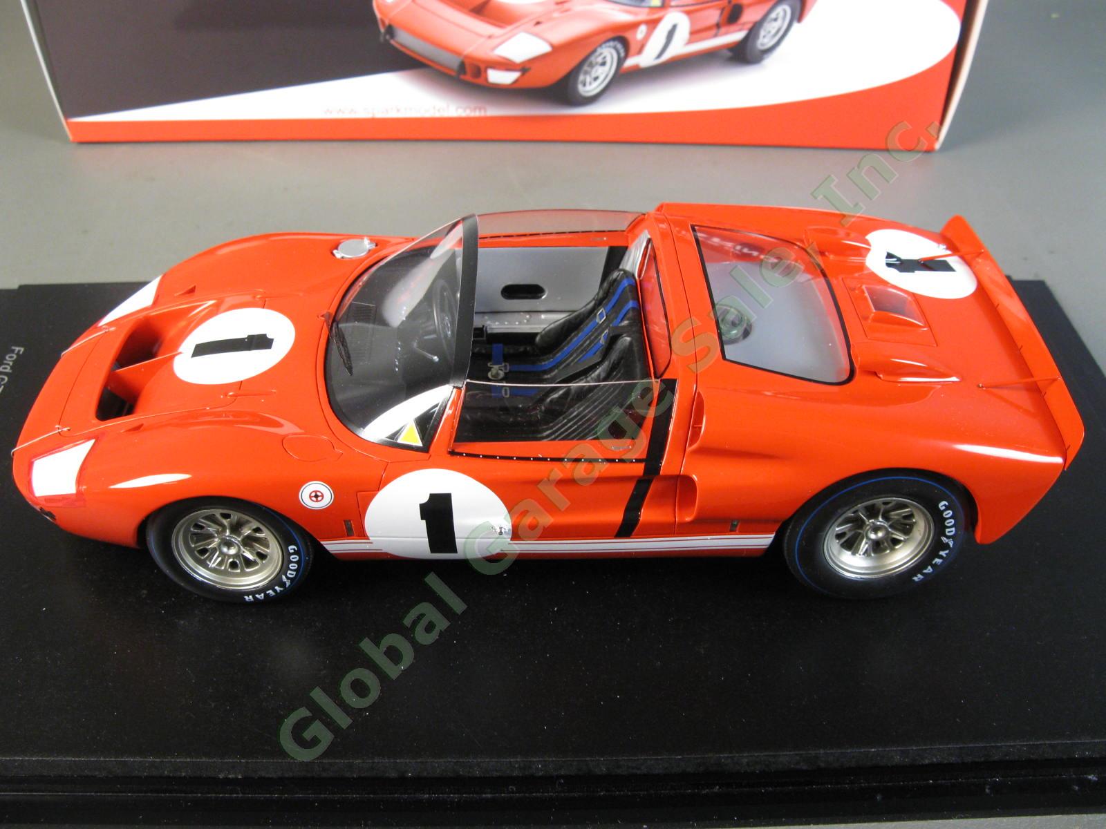 Spark 1/18th WINNER 1966 12H Sebring FORD GT40 X-1 Miles Ruby Shelby Race Car 2