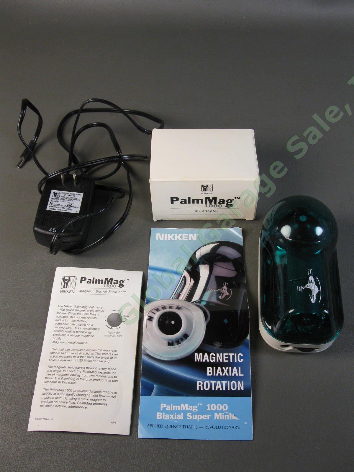 Nikken PalmMag 1000 Magnetic Biaxial Rotation Therapy Treatment Palm Mag Working
