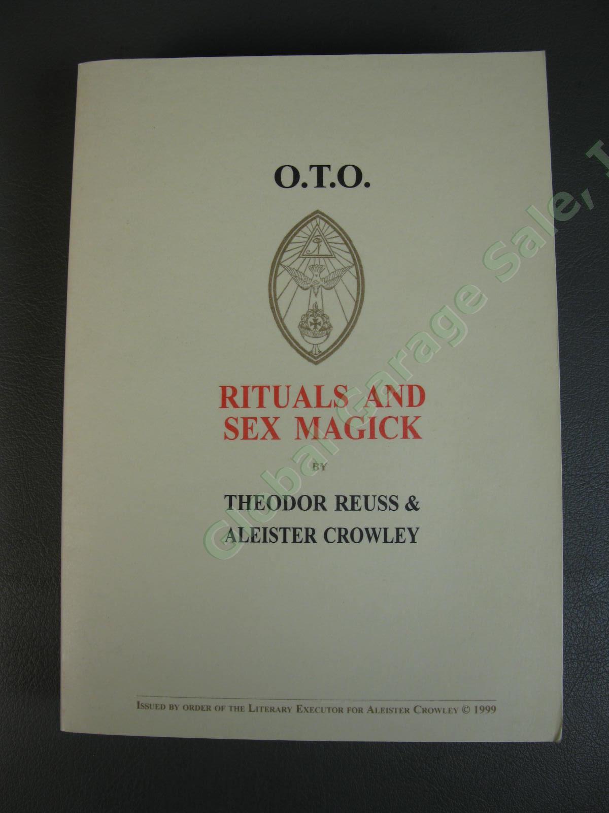 RARE 1st Ed 1999 OTO Rituals and Sex Magick Aleister Crowley Reuss OCCULT OOP NR