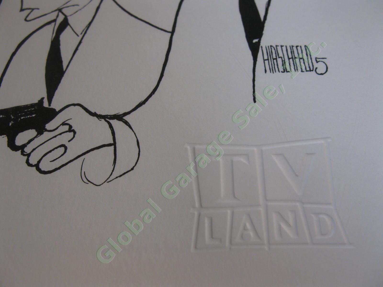 1999 Al Hirschfeld 5 Caricature Cartoon Print TV Land Limited Edition Lithograph 3