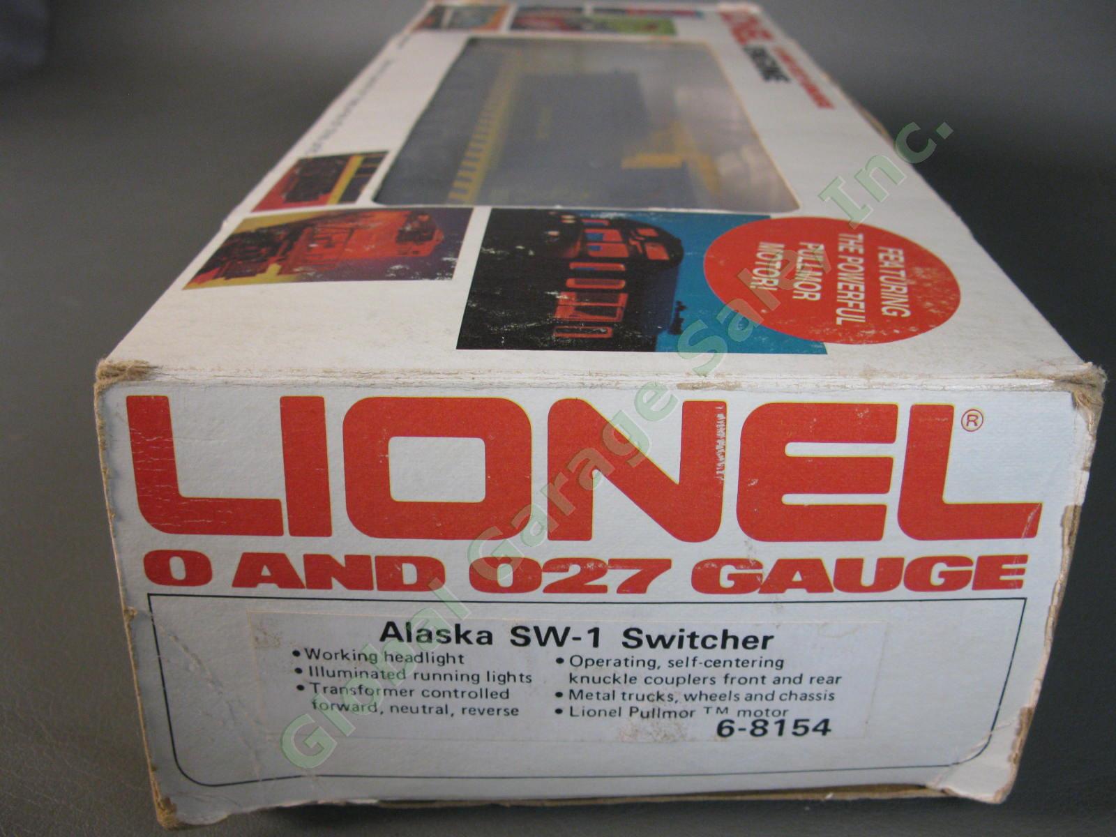 Lionel 6-8154 Alaska Railroad ARR 8154 SW-1 Switcher Train Locomotive Engine NR 1