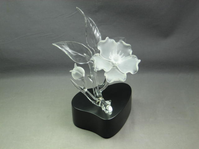 Frabel Studio Cherokee Rose Crystal Flower Sculpture NR