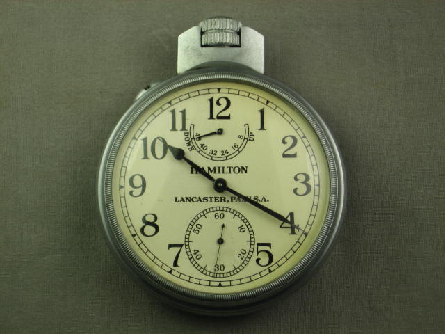 Hamilton Model 22 21 Jewel Chronometer Deck Watch W/Box 3