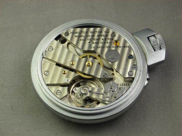 Hamilton Model 22 21 Jewel Chronometer Deck Watch W/Box 9