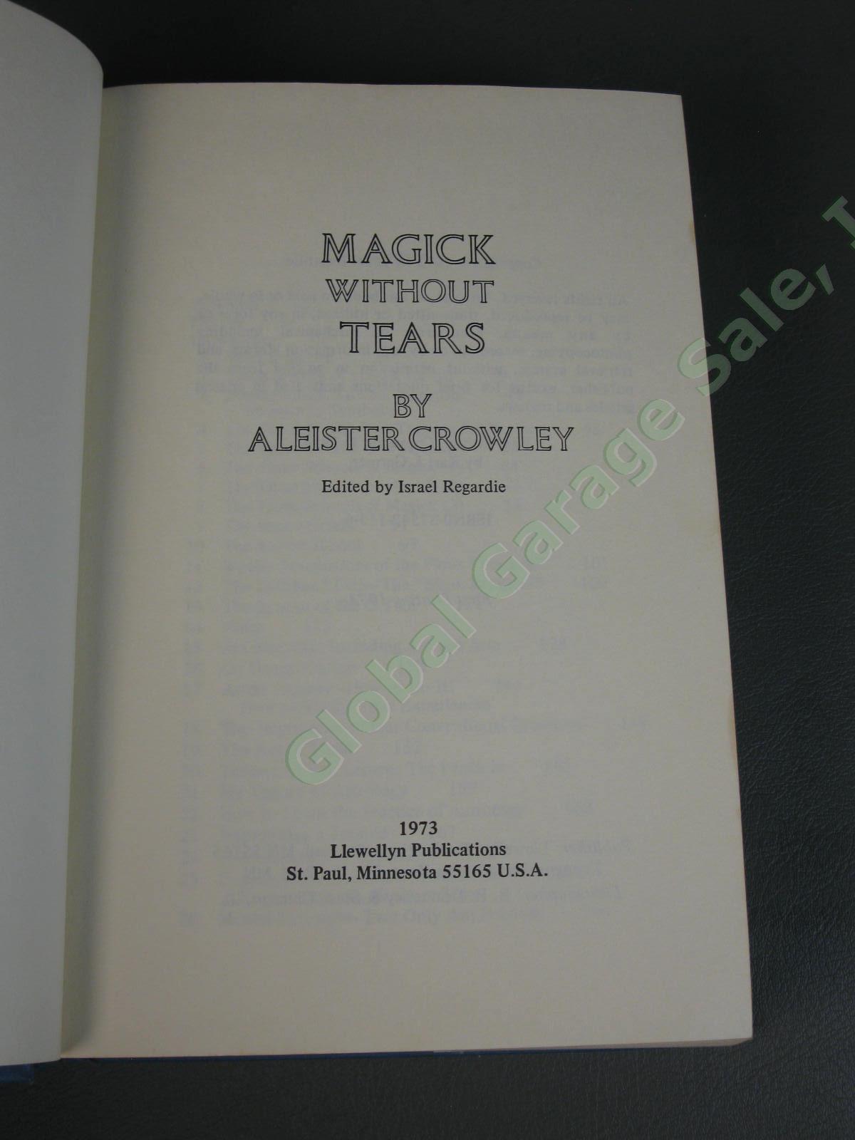 Aleister Crowley Magick without Tears Llewellyn 1973 1st Printing HC DJ Occult 6