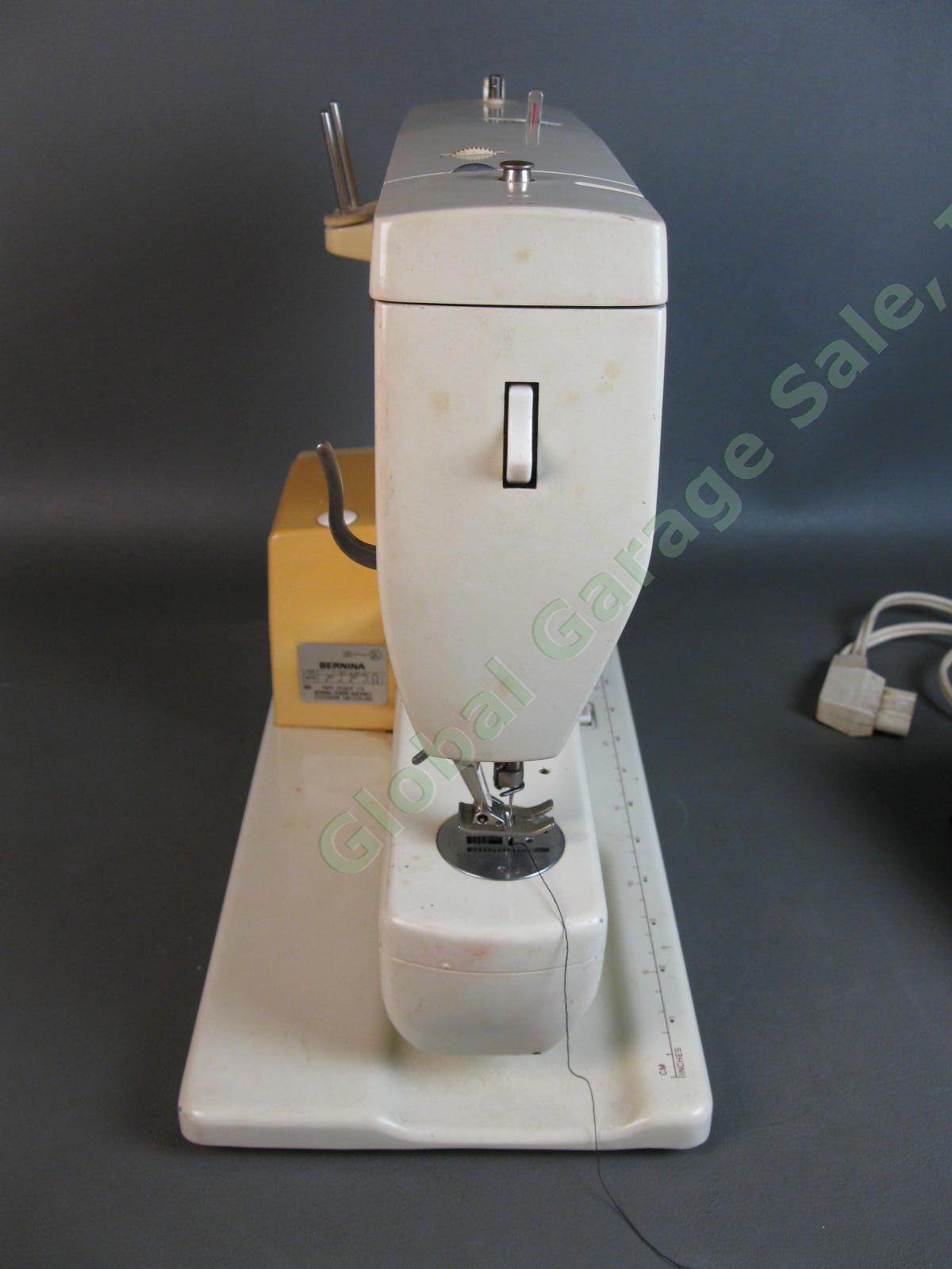 VINTAGE Bernina 807 Minimatic Sewing Machine Runs Great ZigZag Foot Pedal Table 3