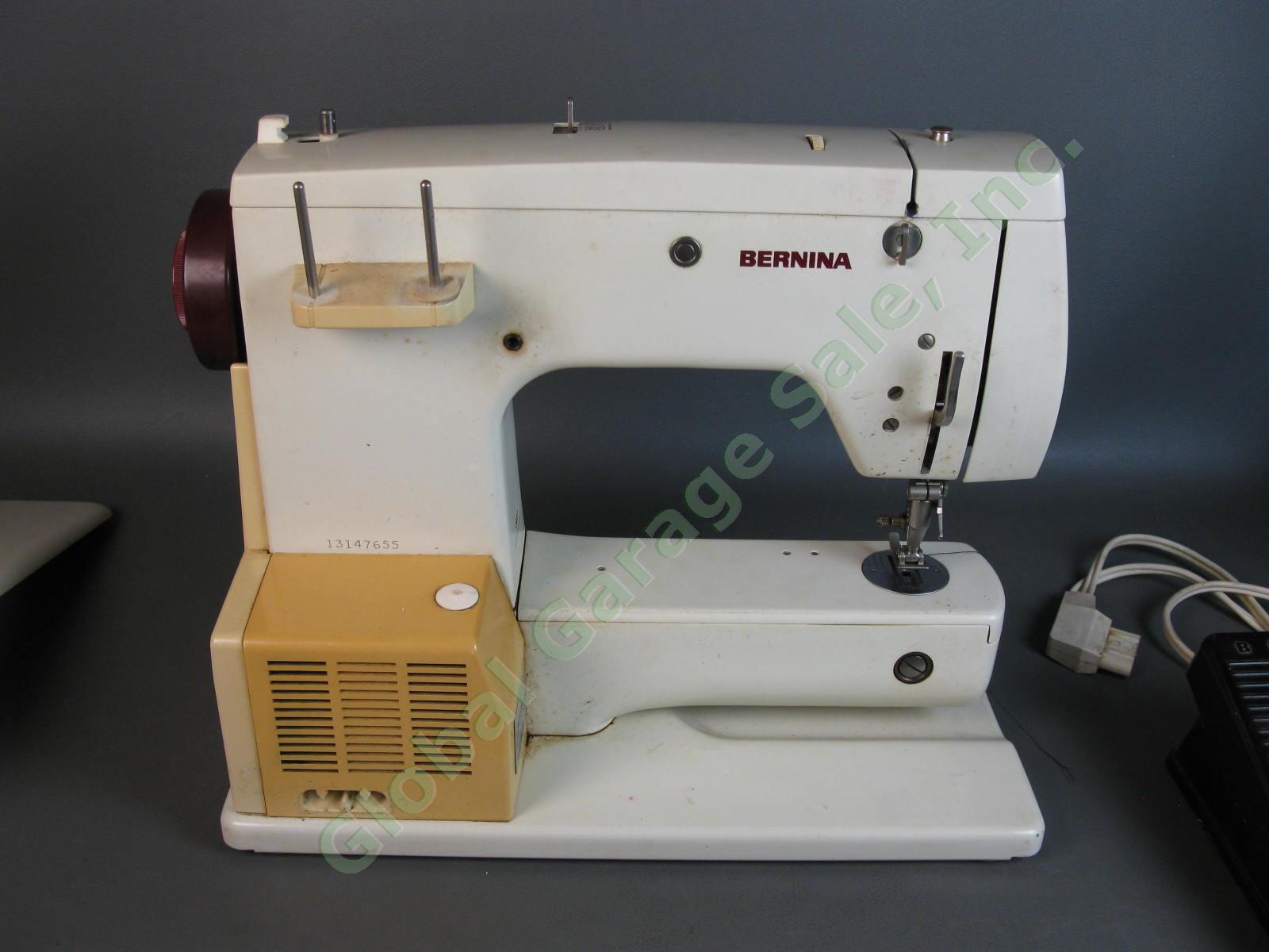 VINTAGE Bernina 807 Minimatic Sewing Machine Runs Great ZigZag Foot Pedal Table 5
