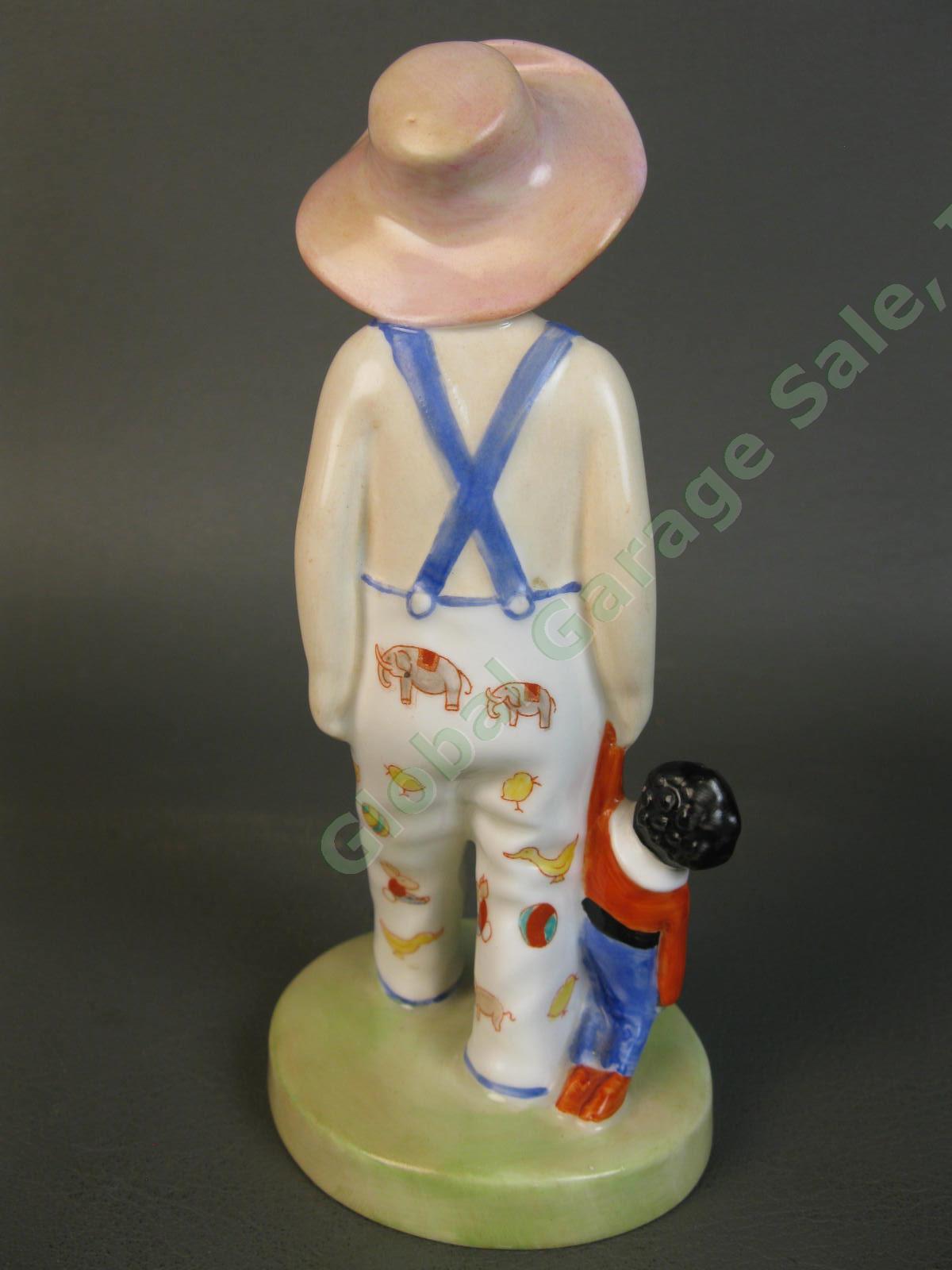 Royal Doulton Figurine 842482 Boy African American Teddy Rag Doll White Dungaree 2