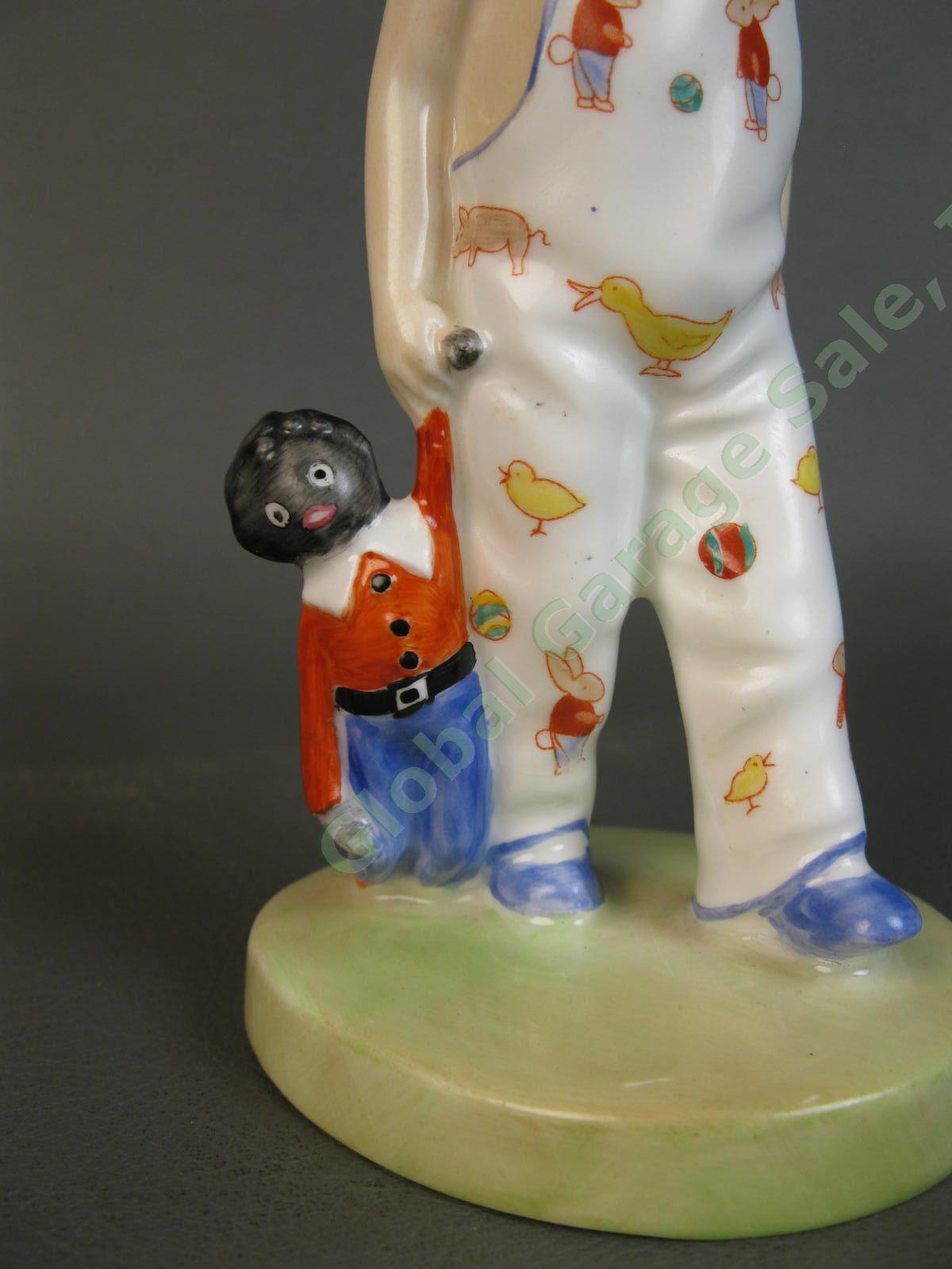 Royal Doulton Figurine 842482 Boy African American Teddy Rag Doll White Dungaree 4