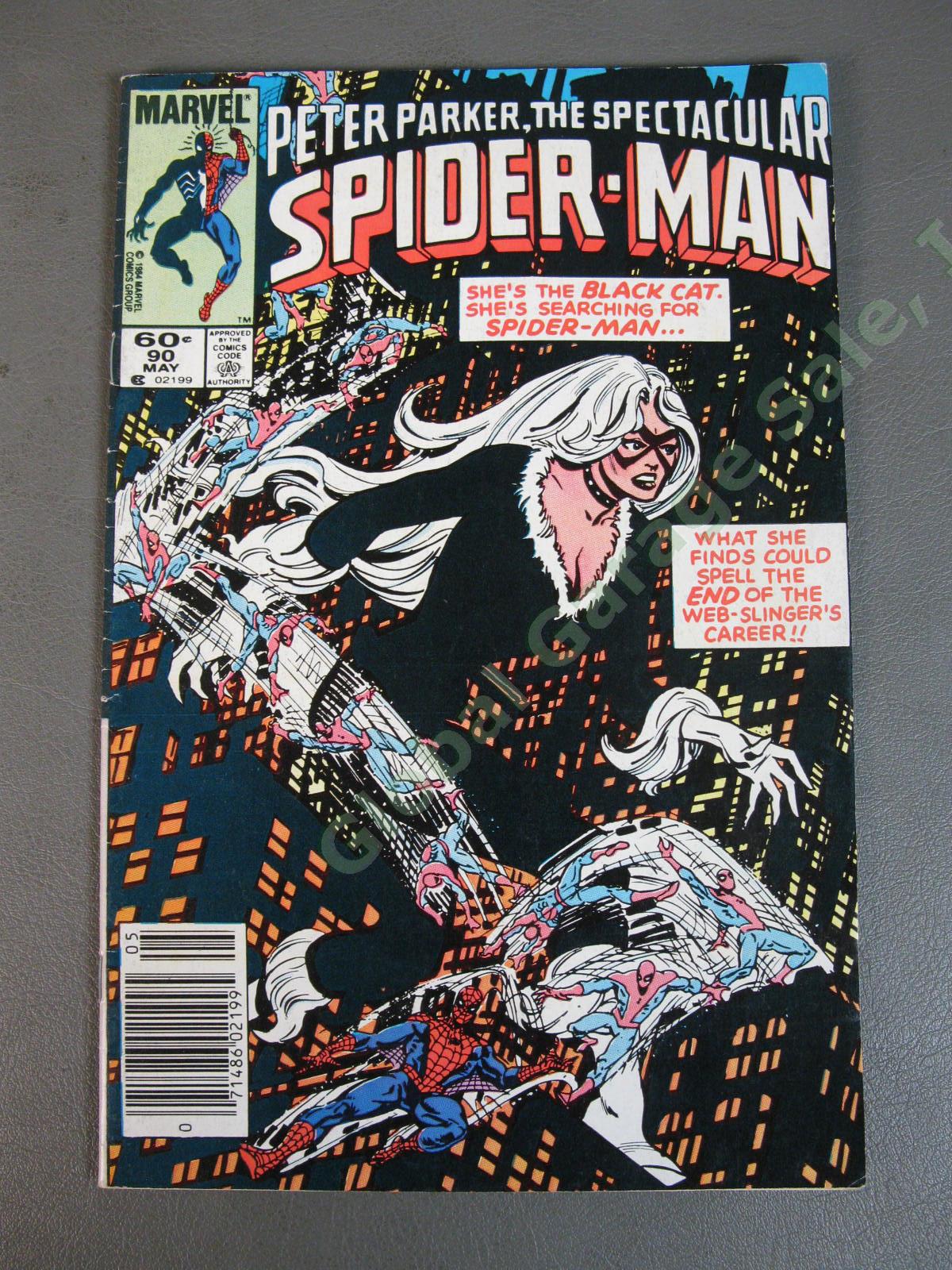 The Spectacular Spider-Man Comic Book #90 1984 1st Symbiote Costume Black Cat NR