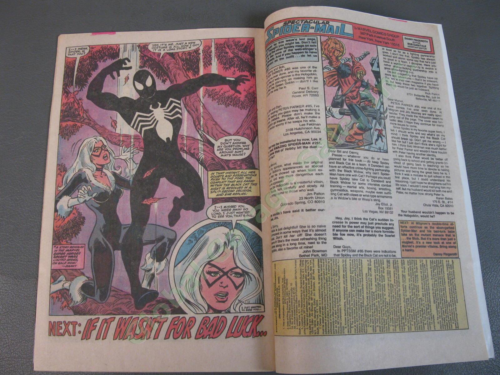 The Spectacular Spider-Man Comic Book #90 1984 1st Symbiote Costume Black Cat NR 9