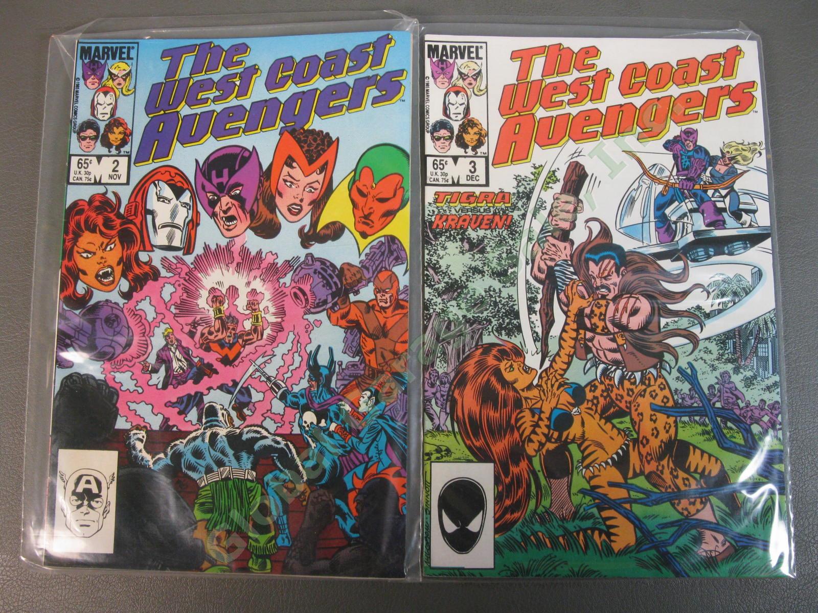 8 Marvel West Coast Avengers Comic Book LOT 1984 #2 3 4 1985 #1-5 SET READERS NR 3