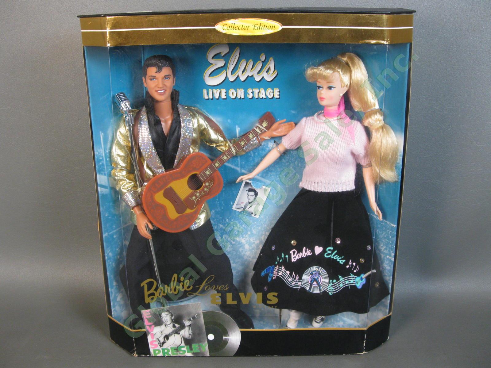 1996 Barbie Loves Elvis Presley Live on Stage 2 Doll Gift Set 17450 1956 Tupelo