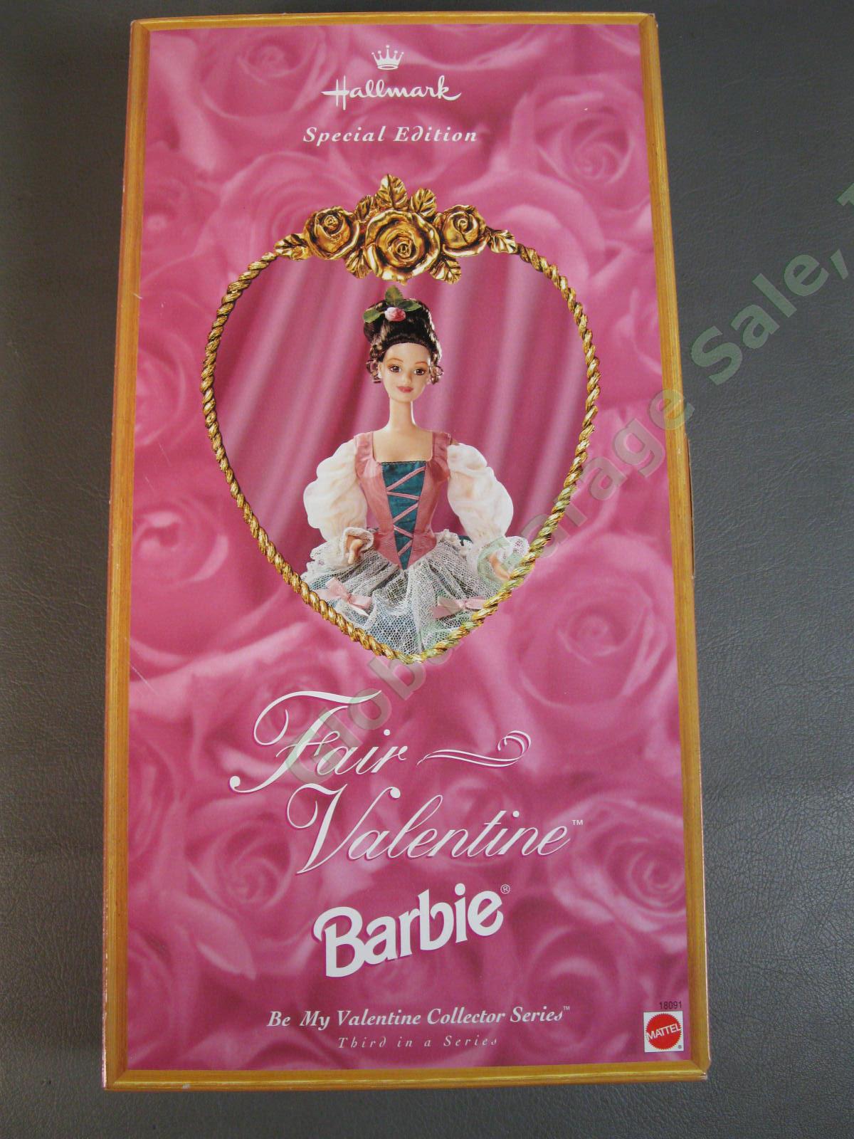 3 Hallmark Be My Valentine 1 2 3 Barbie Doll Set 95 96 97 Sweet Sentimental Fair 6