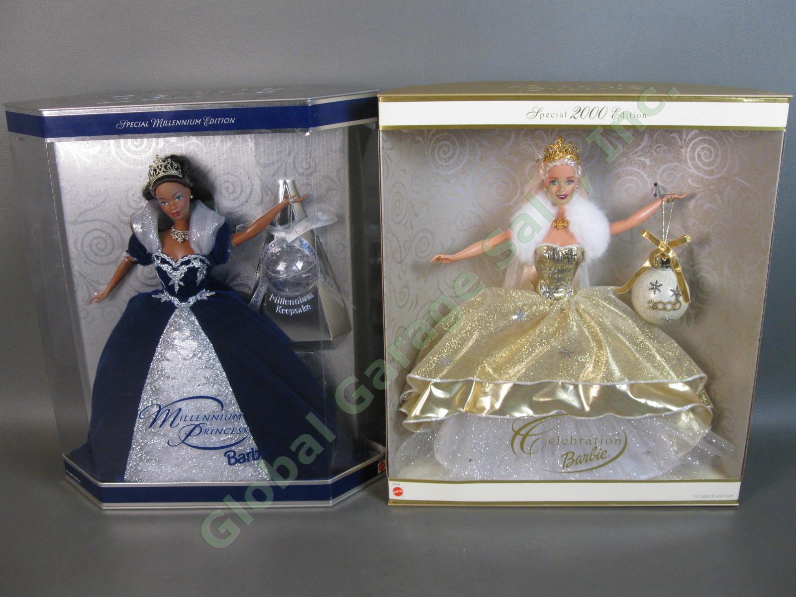 1999 2000 Millennium Princess 23995 Celebration Barbie Doll 28269 New Years SET