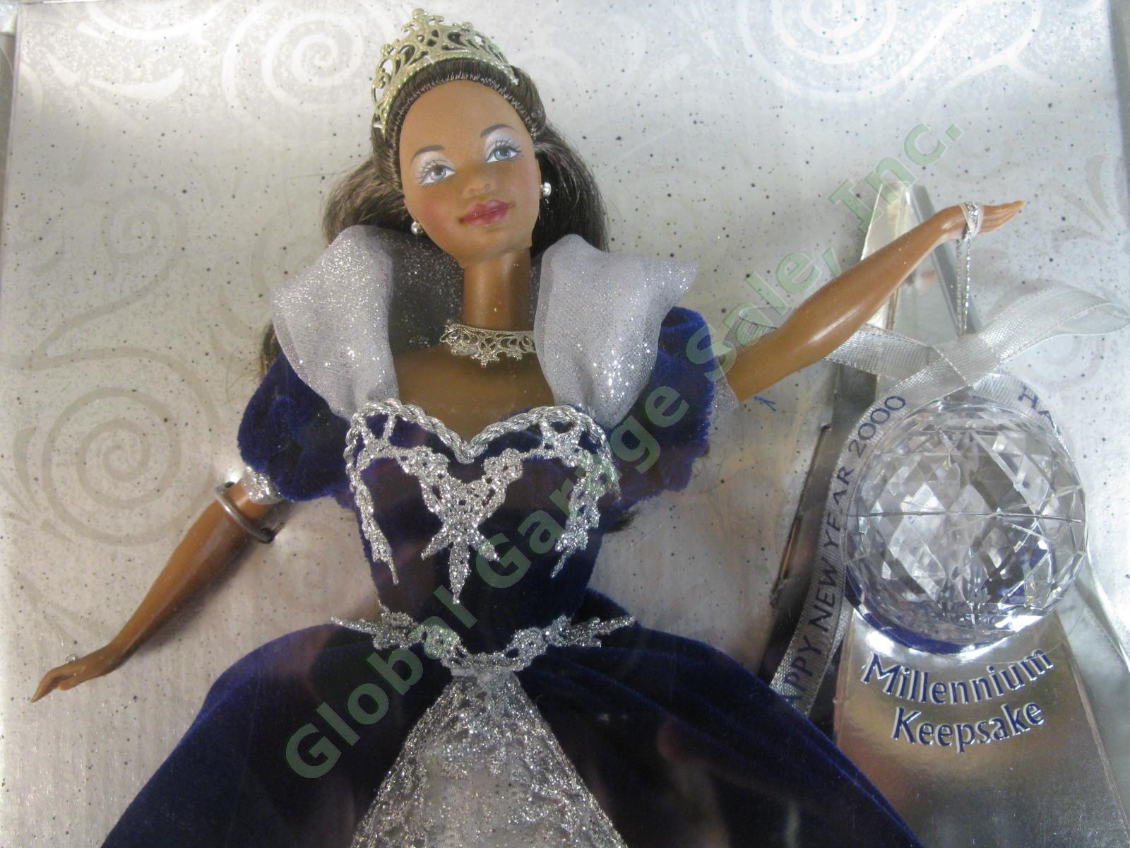 1999 2000 Millennium Princess 23995 Celebration Barbie Doll 28269 New Years SET 2