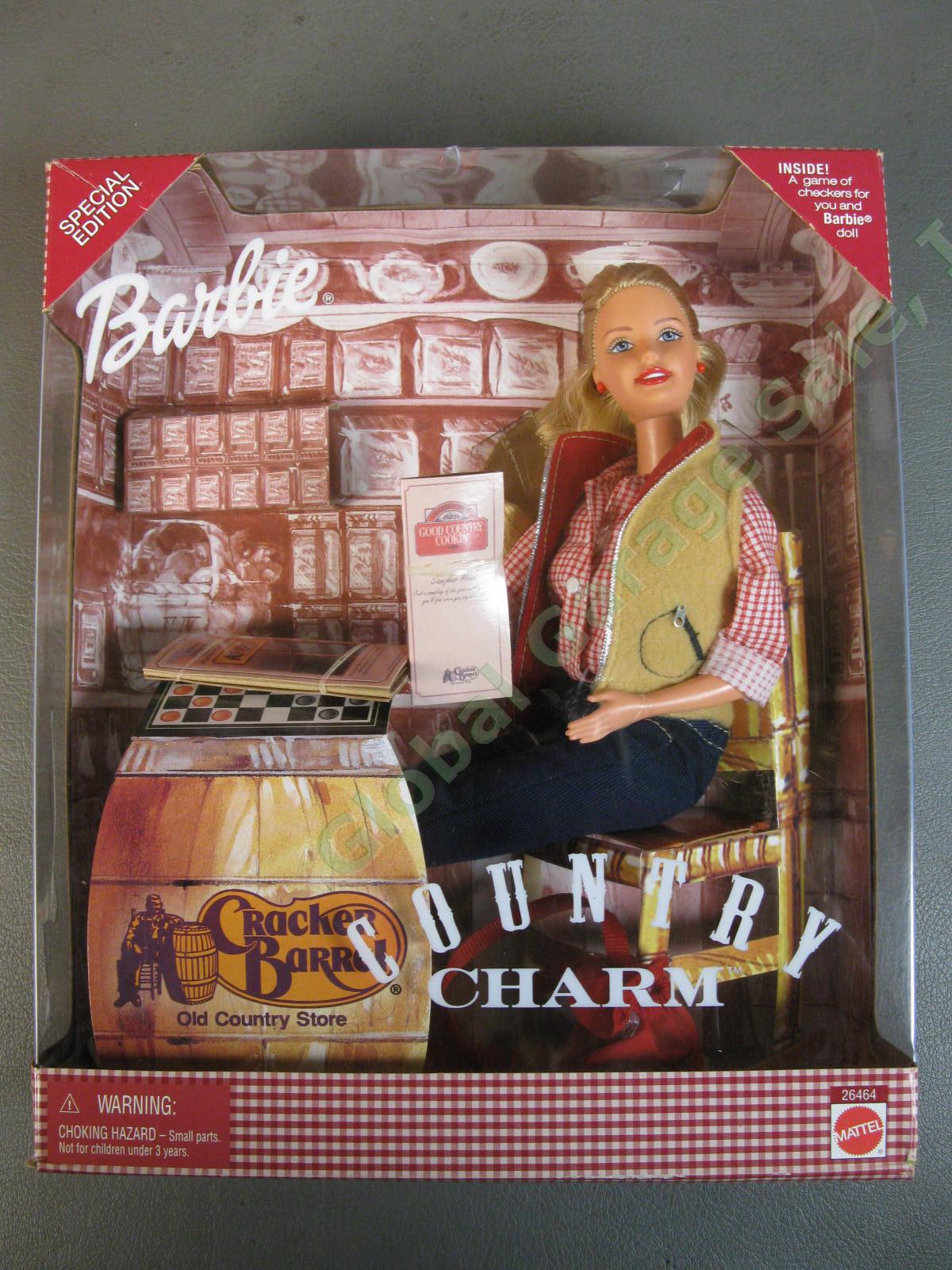 2 NRFB 15140 Radiant Rose & 26464 Cracker Barrel Country Charm Barbie Doll Lot 3