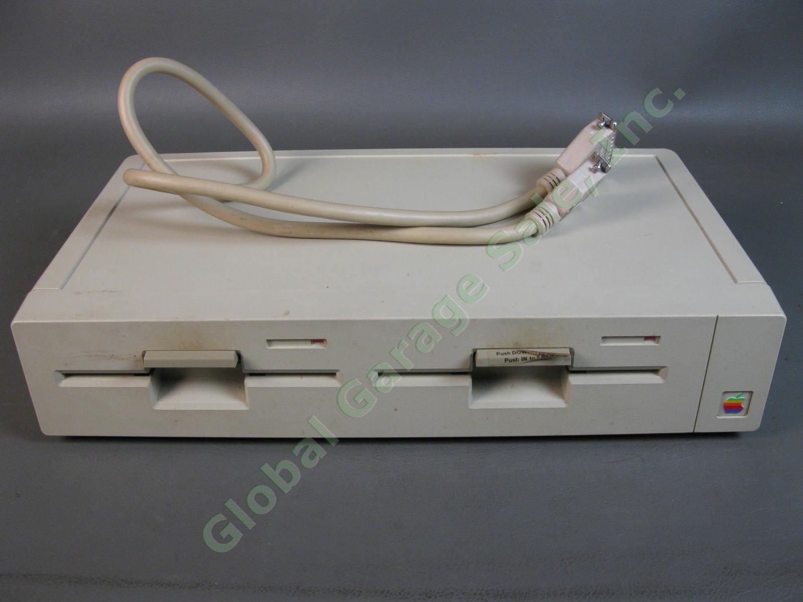 VINTAGE Apple II IIE Computer DuoDisk Duo Dual Disk Drive A9M0108 & Manual NR
