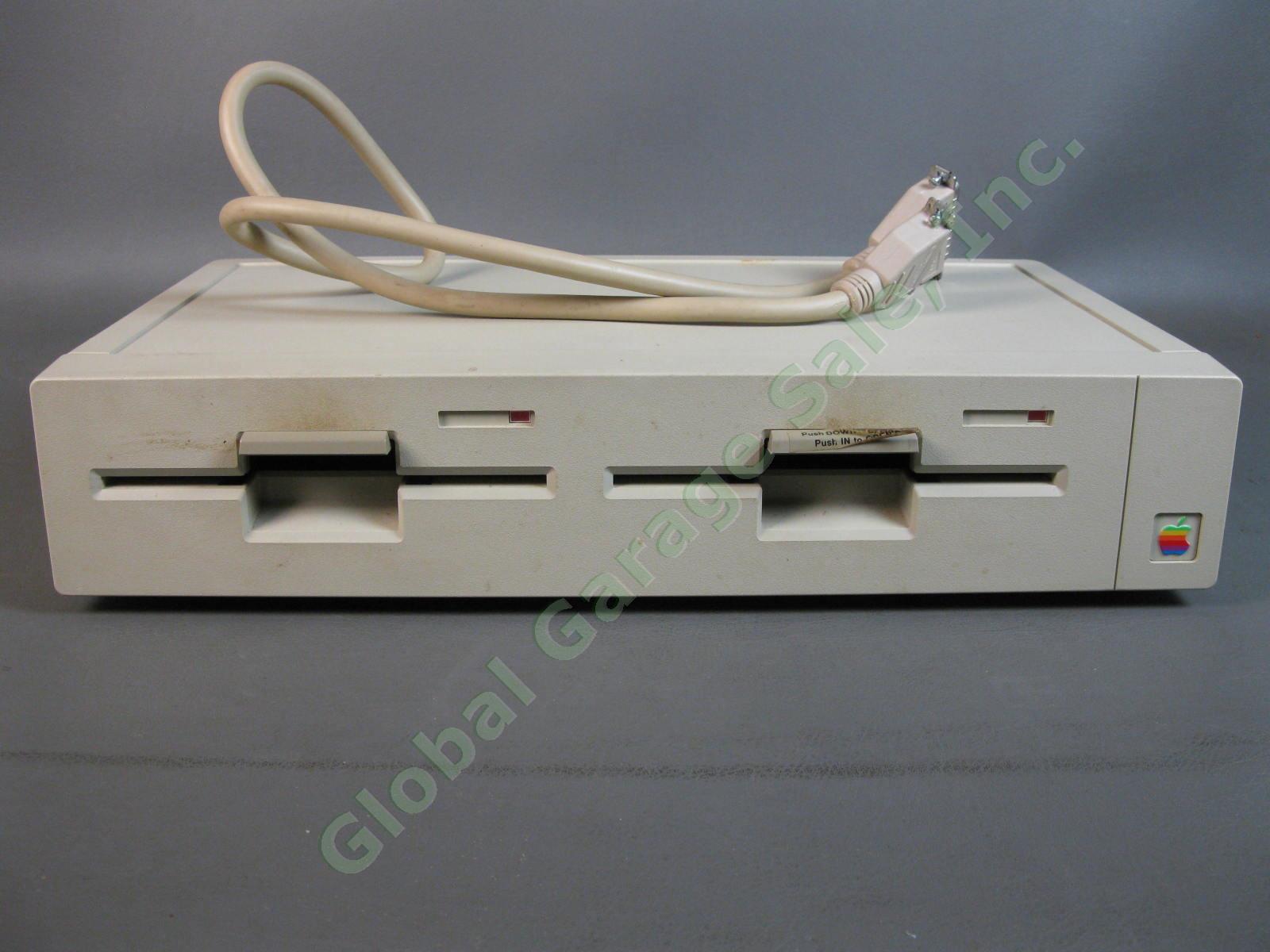 VINTAGE Apple II IIE Computer DuoDisk Duo Dual Disk Drive A9M0108 & Manual NR 1