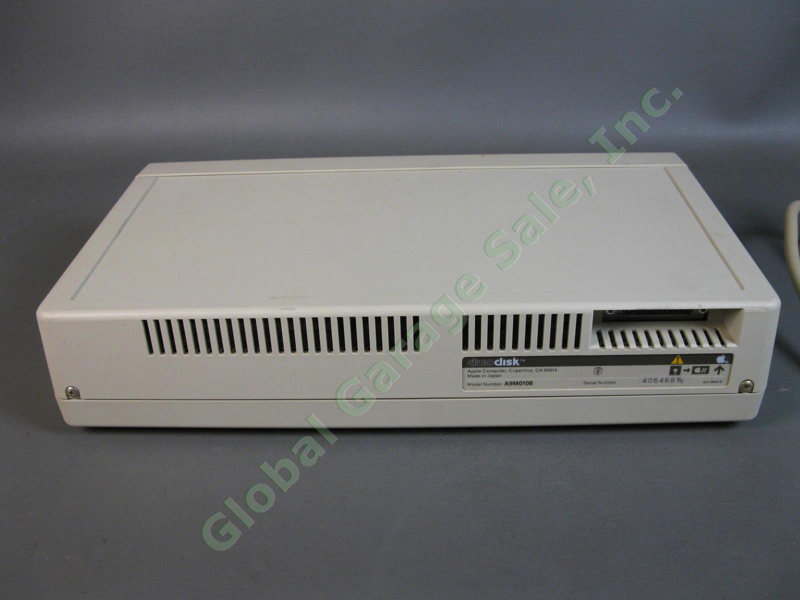 VINTAGE Apple II IIE Computer DuoDisk Duo Dual Disk Drive A9M0108 & Manual NR 3
