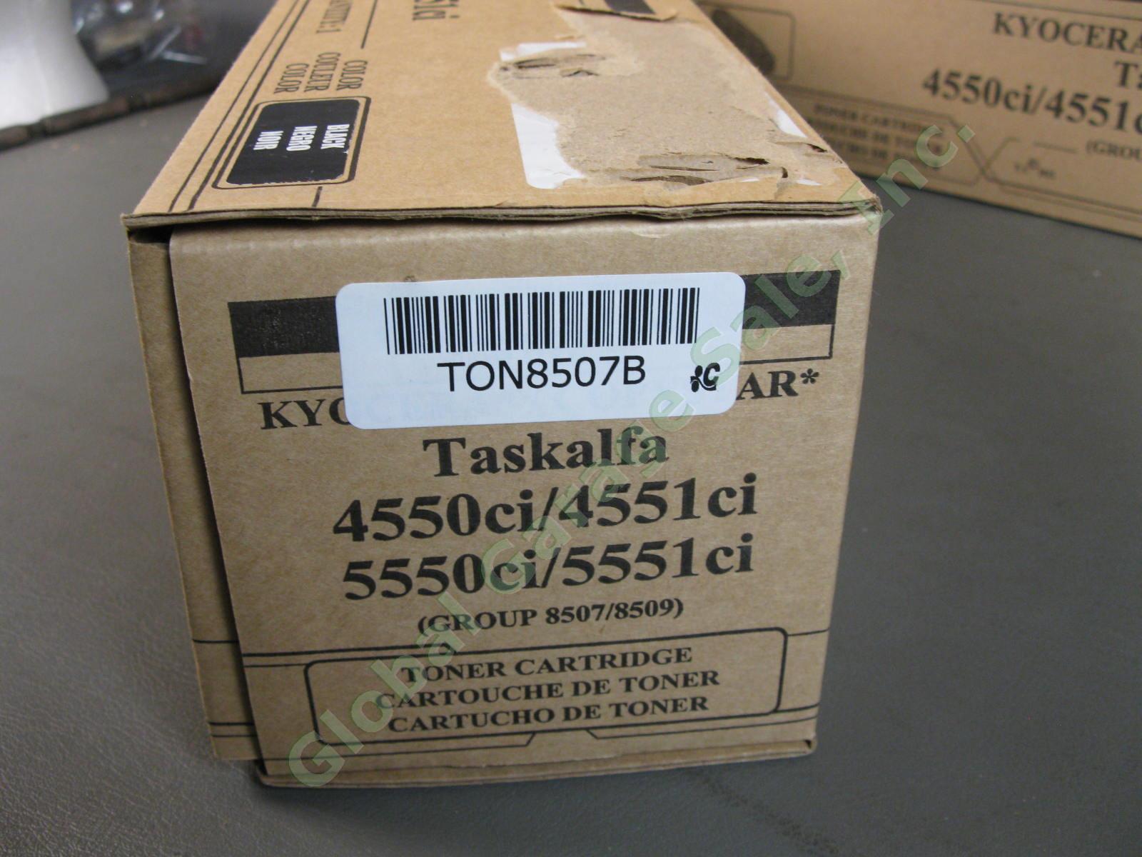 LOT of 5 Kyocera Copystar Taskalfa TK8507K 8509 Compatible Black Toner w/Chip NR 5