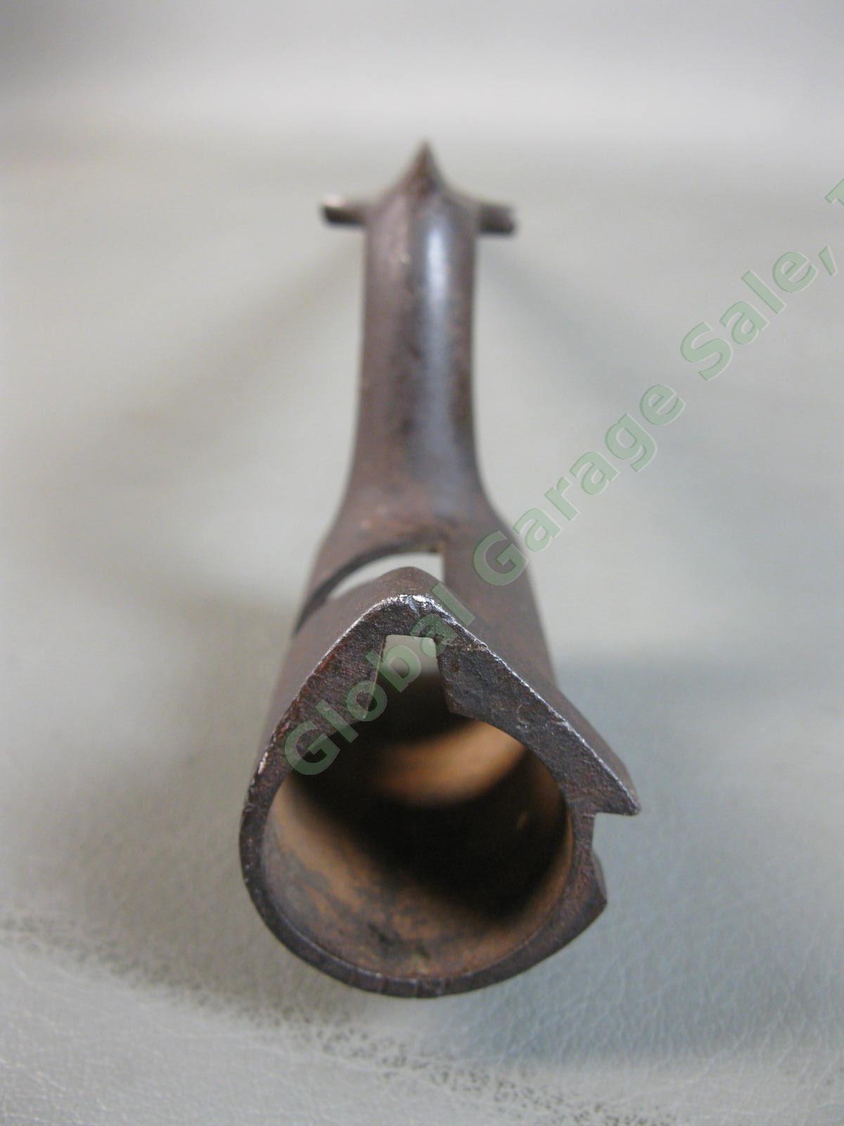 Antique Pre Civil War Socket Bayonet Triangular Fuller Blade Lovell Catch Marked 2