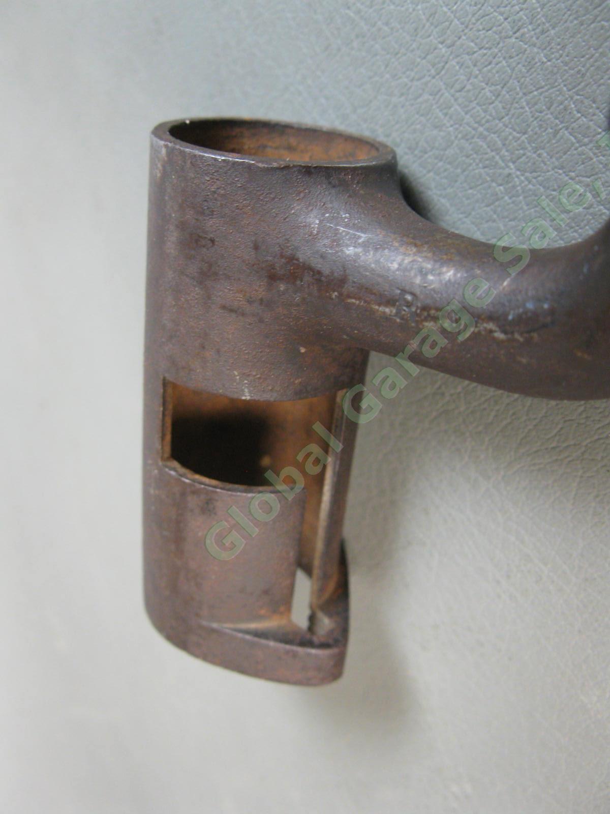 Antique Pre Civil War Socket Bayonet Triangular Fuller Blade Lovell Catch Marked 10