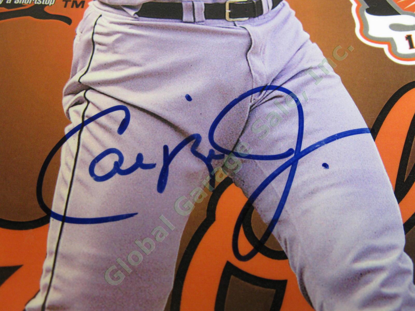 Cal Ripken Jr Signed 1981-2001 Signed Baltimore Orioles Plaque Baseball HOF NR 1