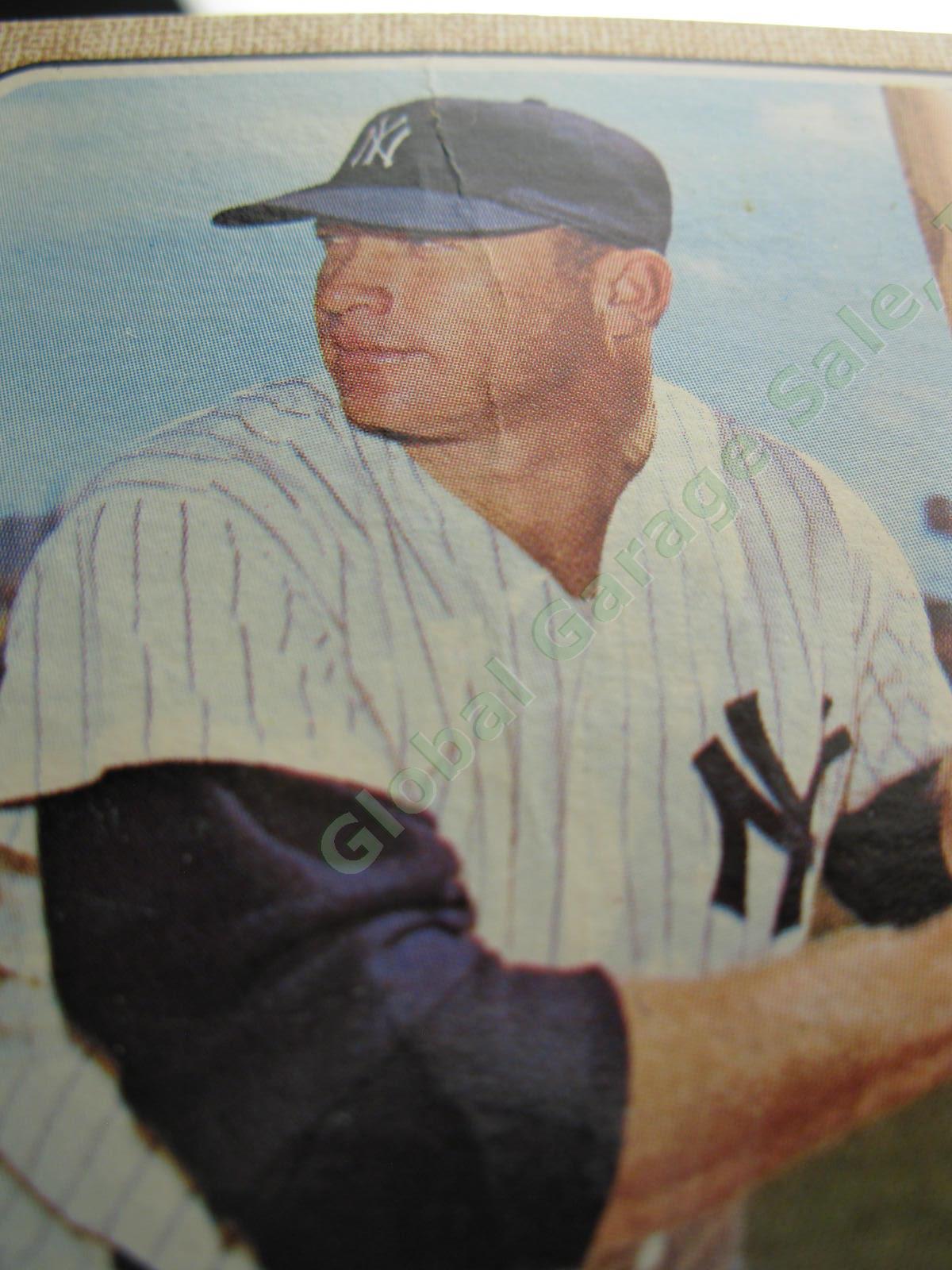 1968 Topps #280 Mickey Mantle NY New York Yankees HOF Baseball Card Crease NR 8
