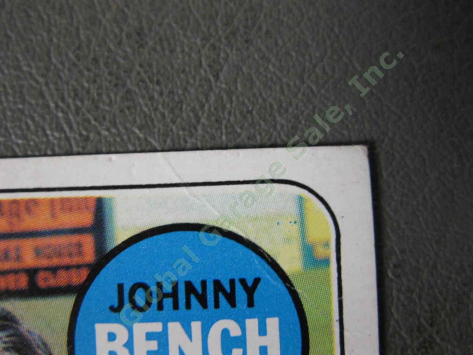 1969 Topps Johnny Bench #95 Cincinnati Reds All Star Rookie Baseball Card HOF NR 2