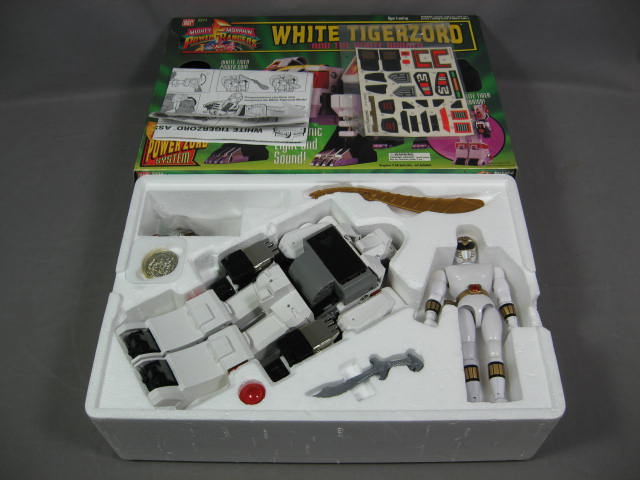 Mighty Morphin Power Ranger White Tigerzord Thunderzord 2