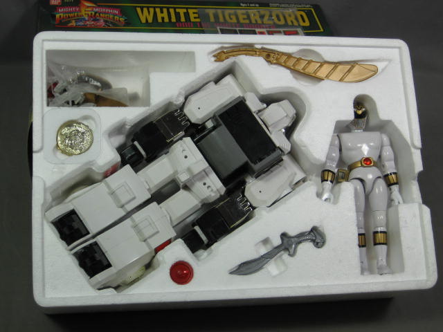 Mighty Morphin Power Ranger White Tigerzord Thunderzord 3