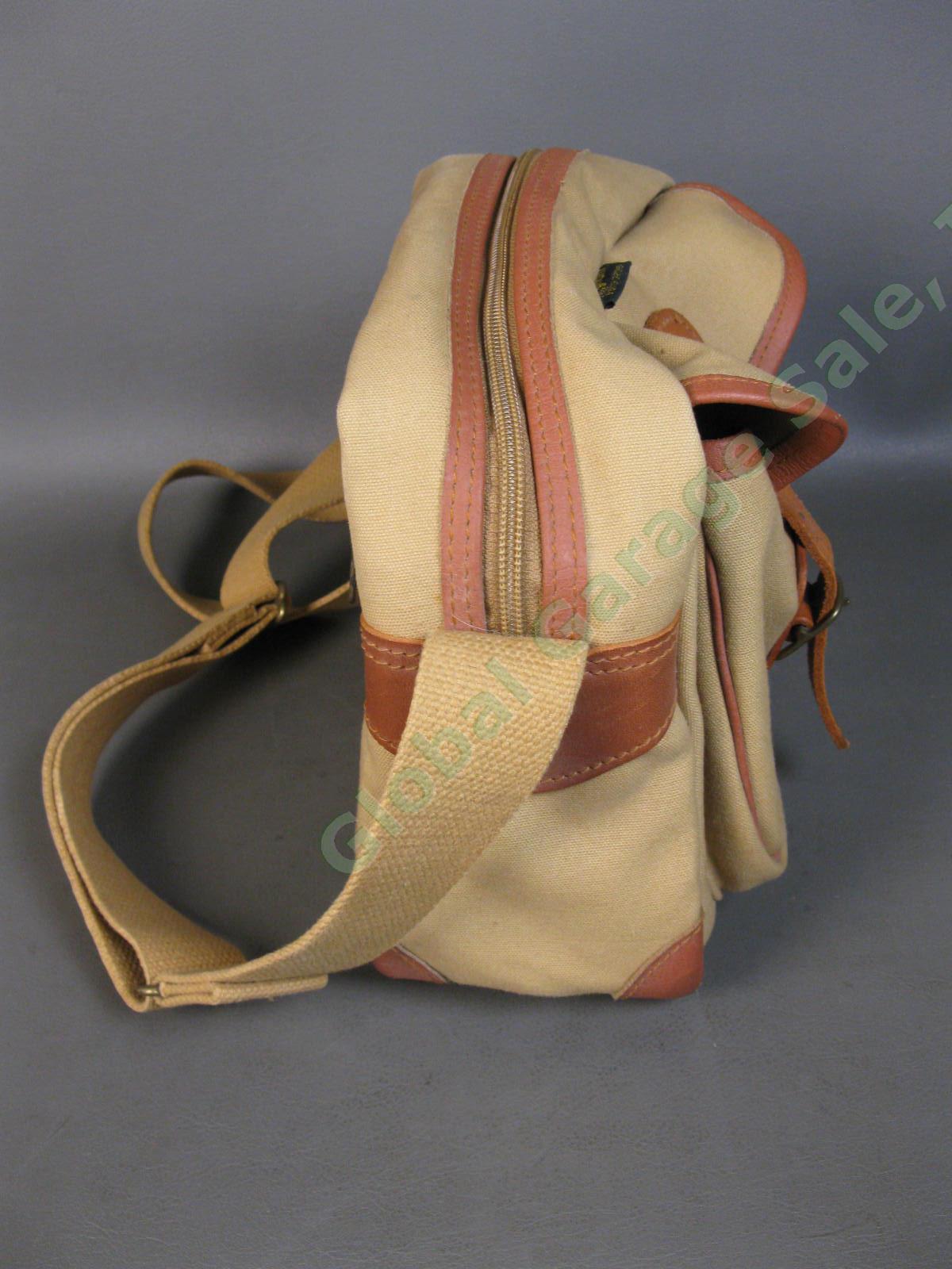 Billingham Khaki Canvas Leather Camera Bag Handmade British Craftsmen England NR 1