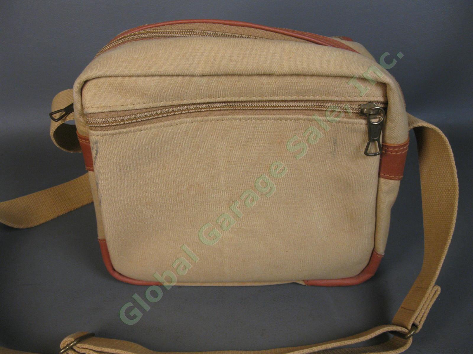 Billingham Khaki Canvas Leather Camera Bag Handmade British Craftsmen England NR 2